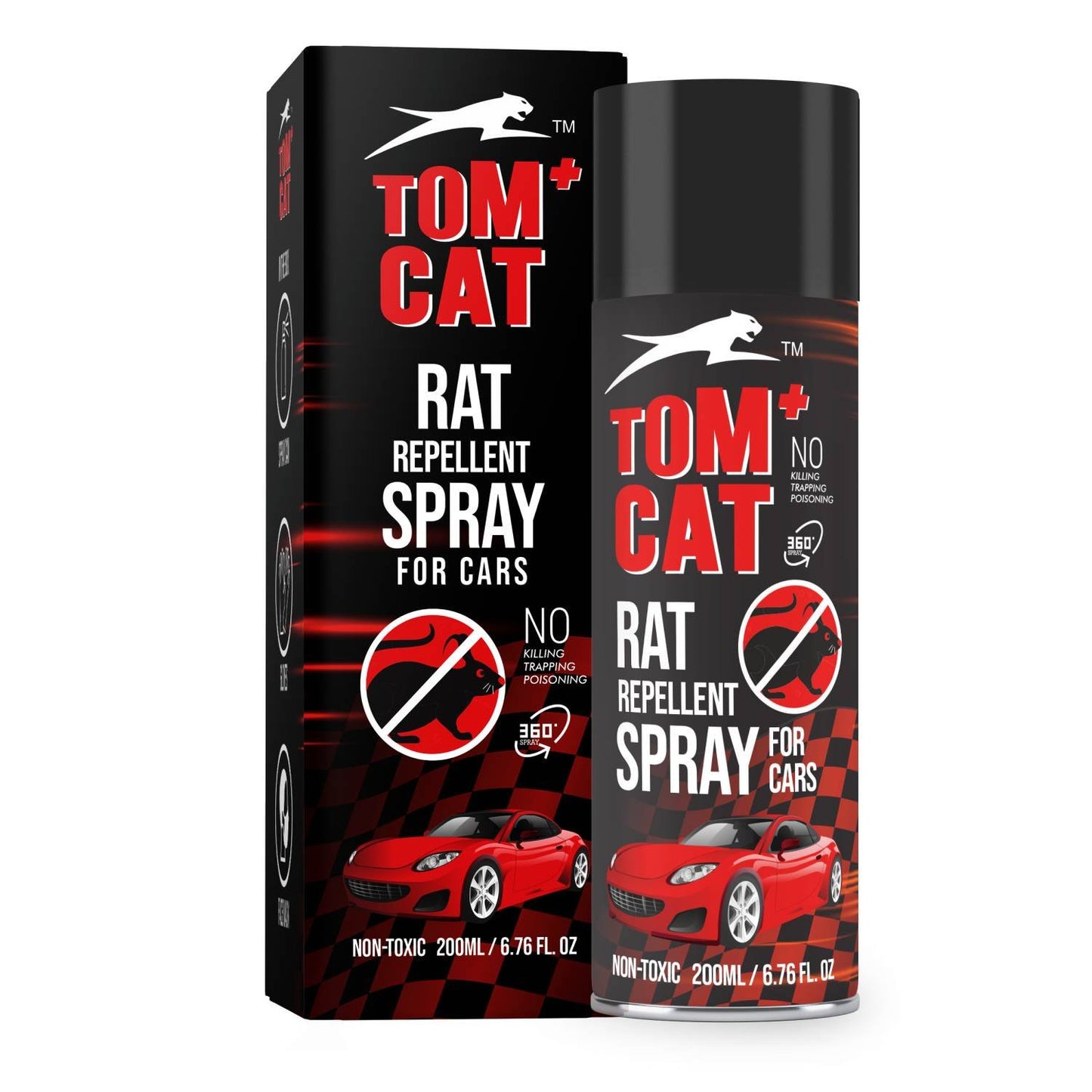Shadow Securitronics Tom CAT No Entry Rat Repellent Spray for Cars- 200 ML