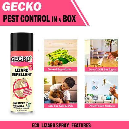 Lizard Repellent Spray | Gecko India's First Aerosol Based Lizard Spray Herbal | 220ml