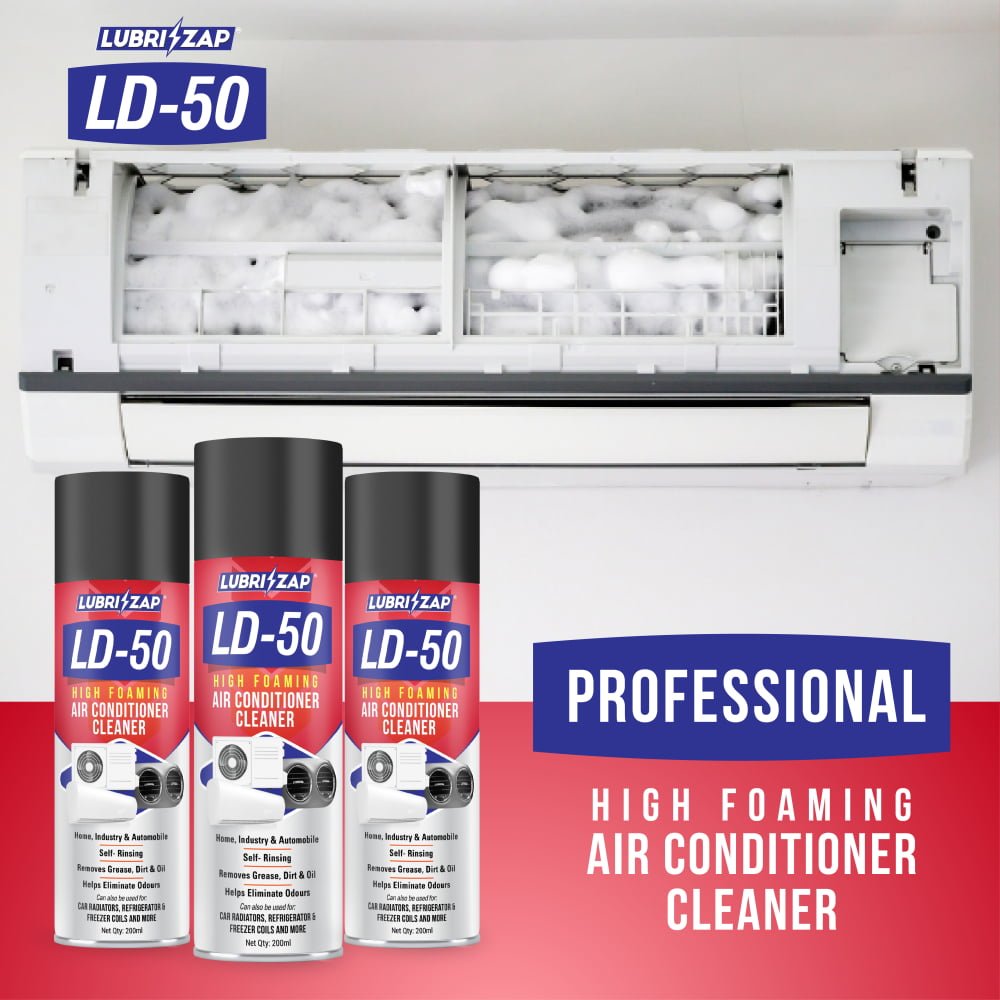 Lubrizap Cleaner Hygiene & Water AC Foam Cleaner for Split Ac and Window Ac Foam Cleaner for Best Cooling (200 ml)