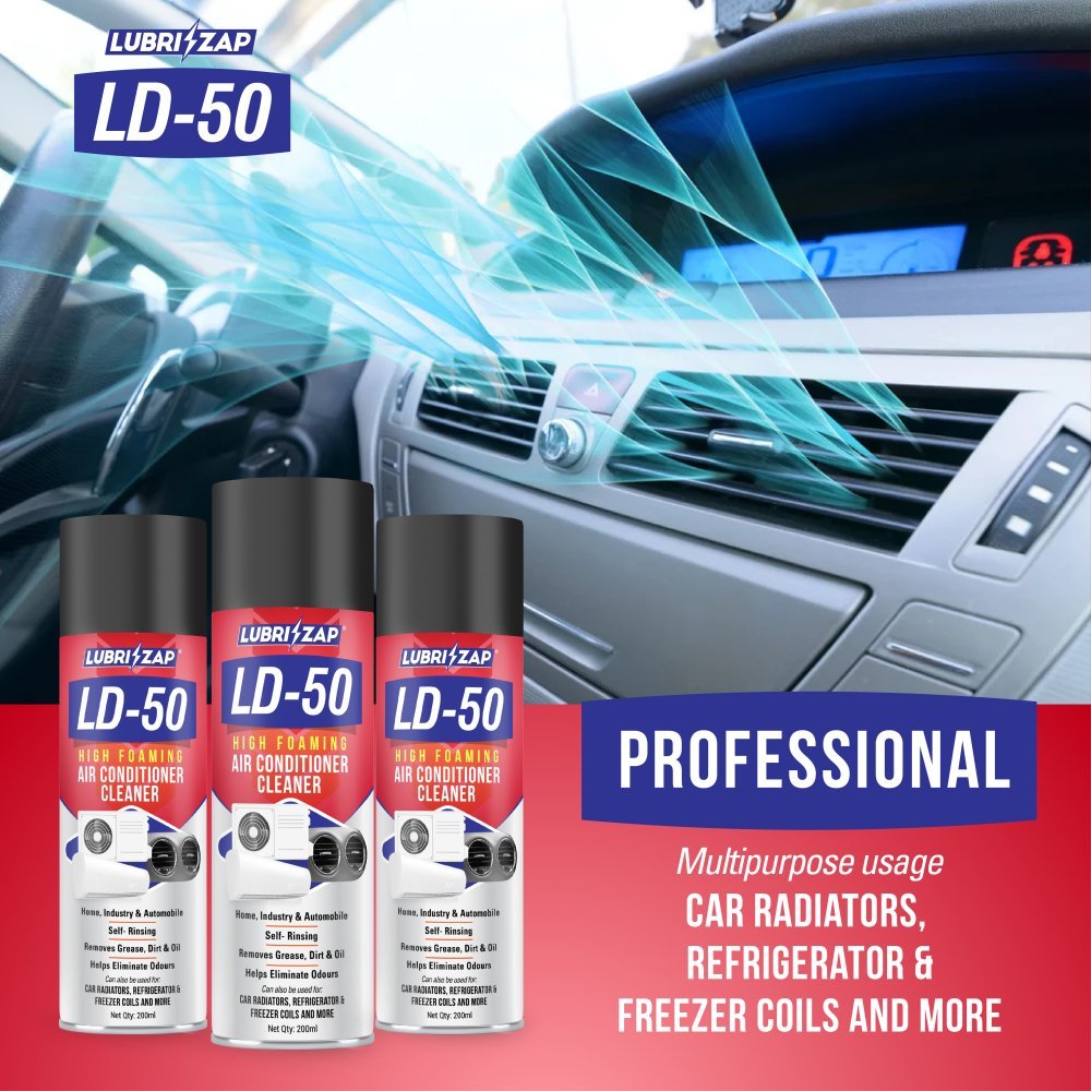 Lubrizap Cleaner Hygiene & Water AC Foam Cleaner for Split Ac and Window Ac Foam Cleaner for Best Cooling (200 ml)