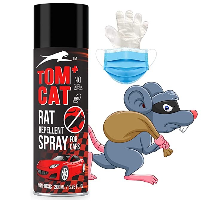 Shadow Securitronics Tom CAT No Entry Rat Repellent Spray for Cars- 200 ML