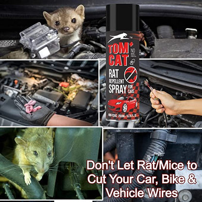 Shadow Securitronics Tom CAT No Entry Rat Repellent Spray for Cars- 200 ML
