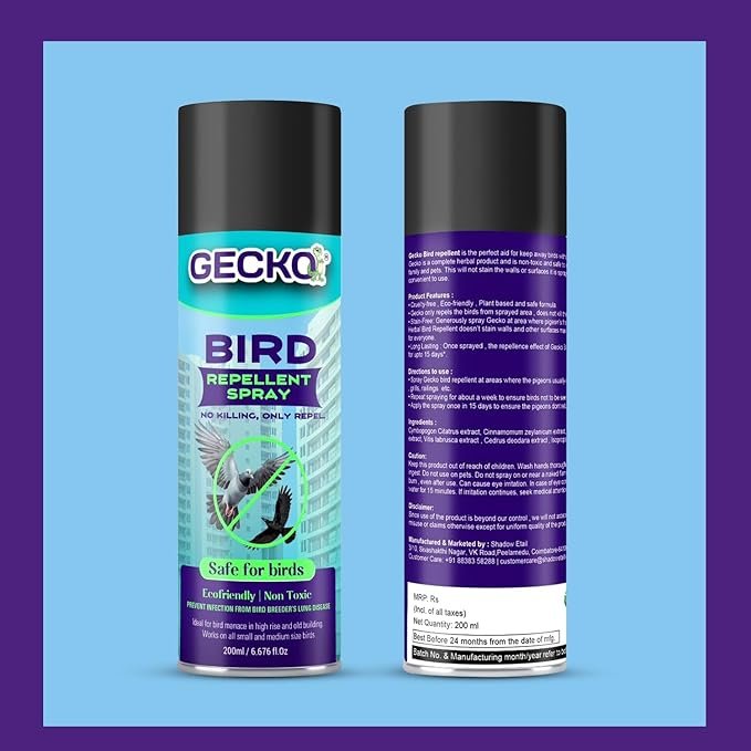 Gecko Bird Repellent Spray for Bird Repellent Spray For Home And Office