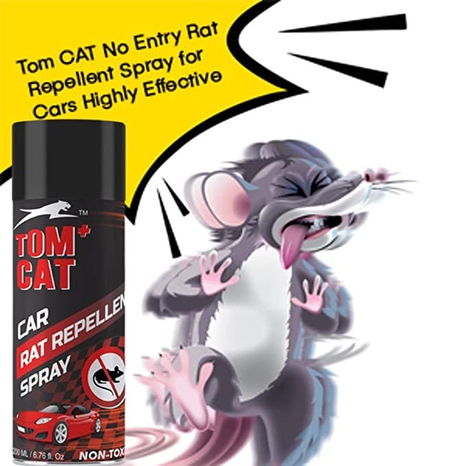 TOM CAT COMBO - Rat Repellent Spray for Car and Home (200ml + 200ml)