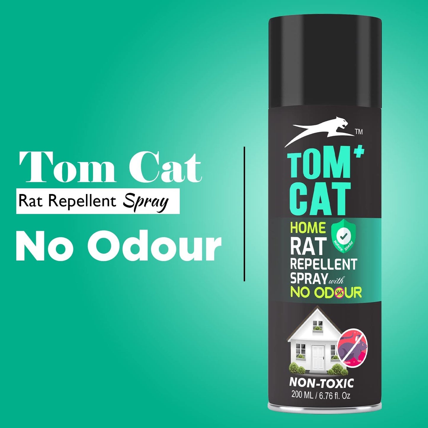 TOM CAT COMBO - Rat Repellent Spray for Car and Home (200ml + 200ml)
