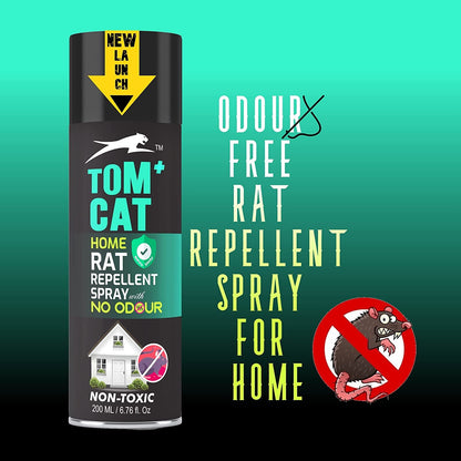TOM CAT COMBO - Rat Repellent Spray for Car and Home (200ml + 200ml)