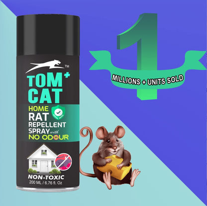 TOM CAT COMBO - Rat Repellent Spray for Car and Home (200ml + 200ml)