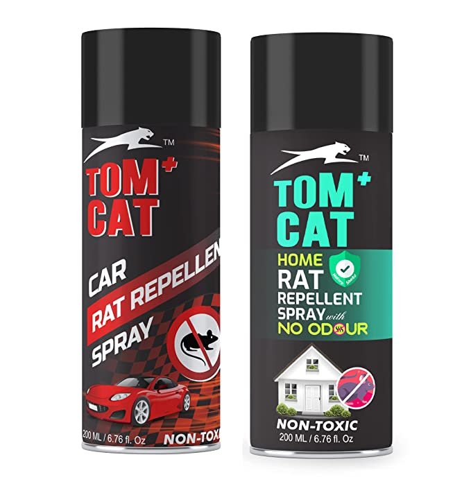 TOM CAT COMBO - Rat Repellent Spray for Car and Home (200ml + 200ml)