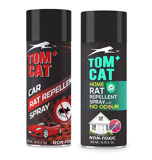 TOM CAT COMBO - Rat Repellent Spray for Car and Home (200ml + 200ml)